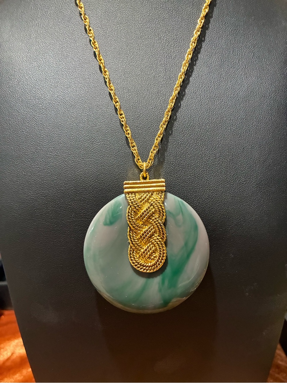 Vintage Max Factor Khara Solid Perfume Pendant Necklace